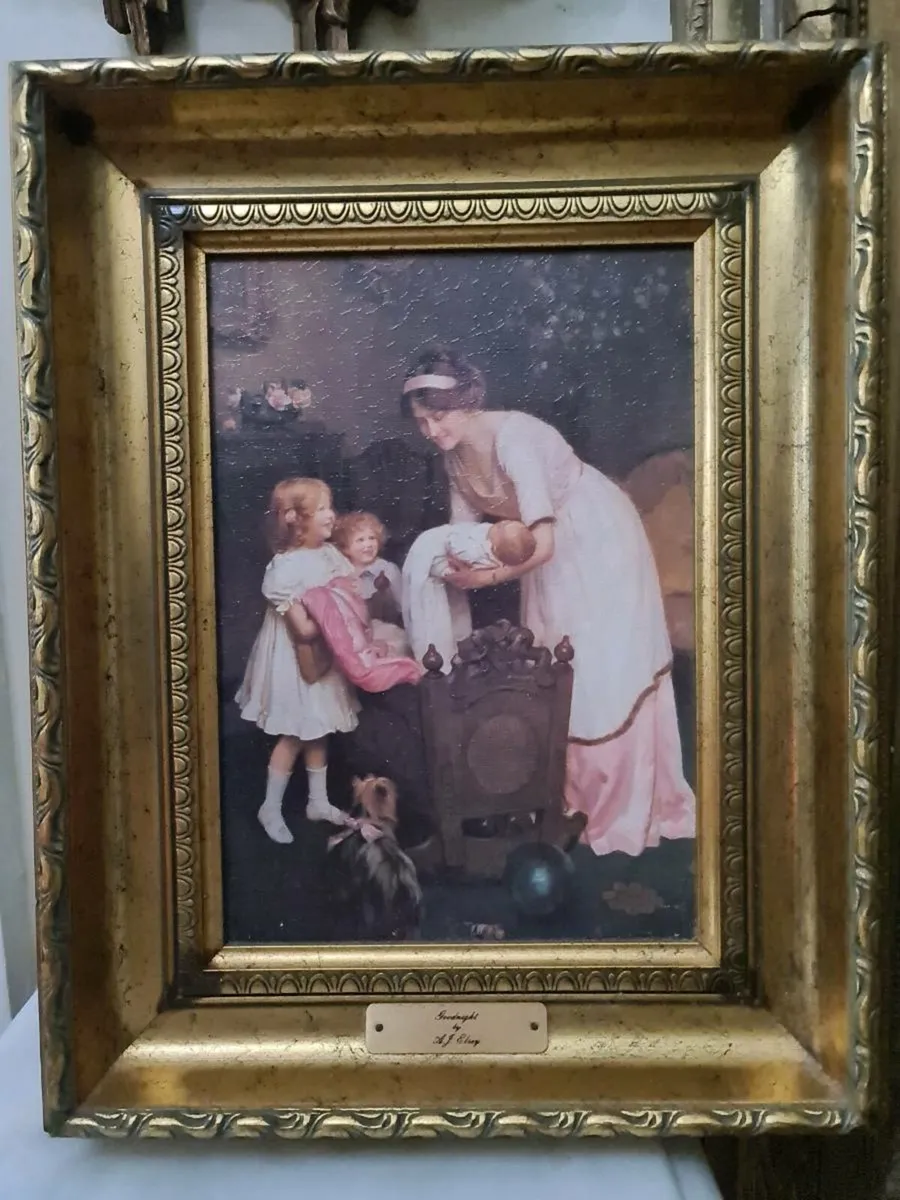 Vintage picture hand varnished POSTAGE AVAILABLE - Image 2