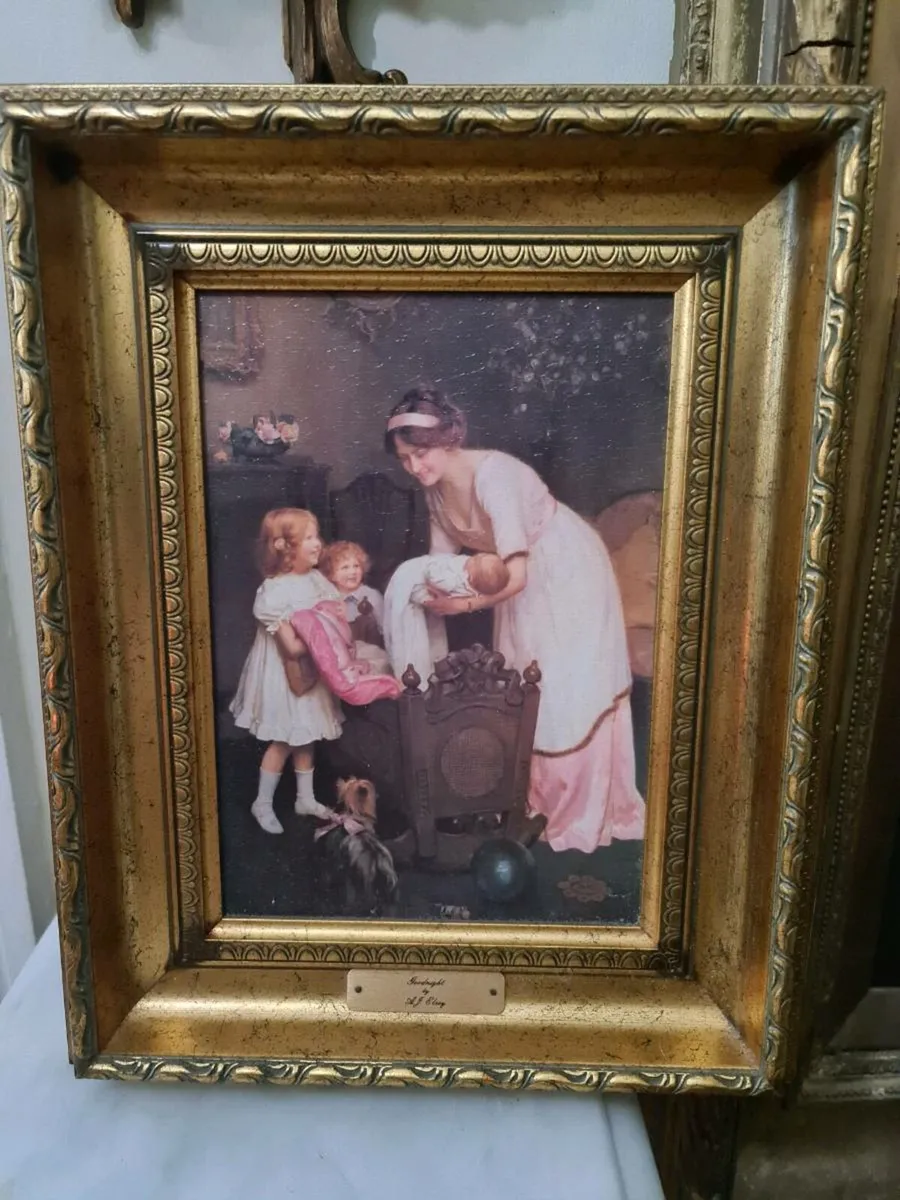 Vintage picture hand varnished POSTAGE AVAILABLE - Image 4