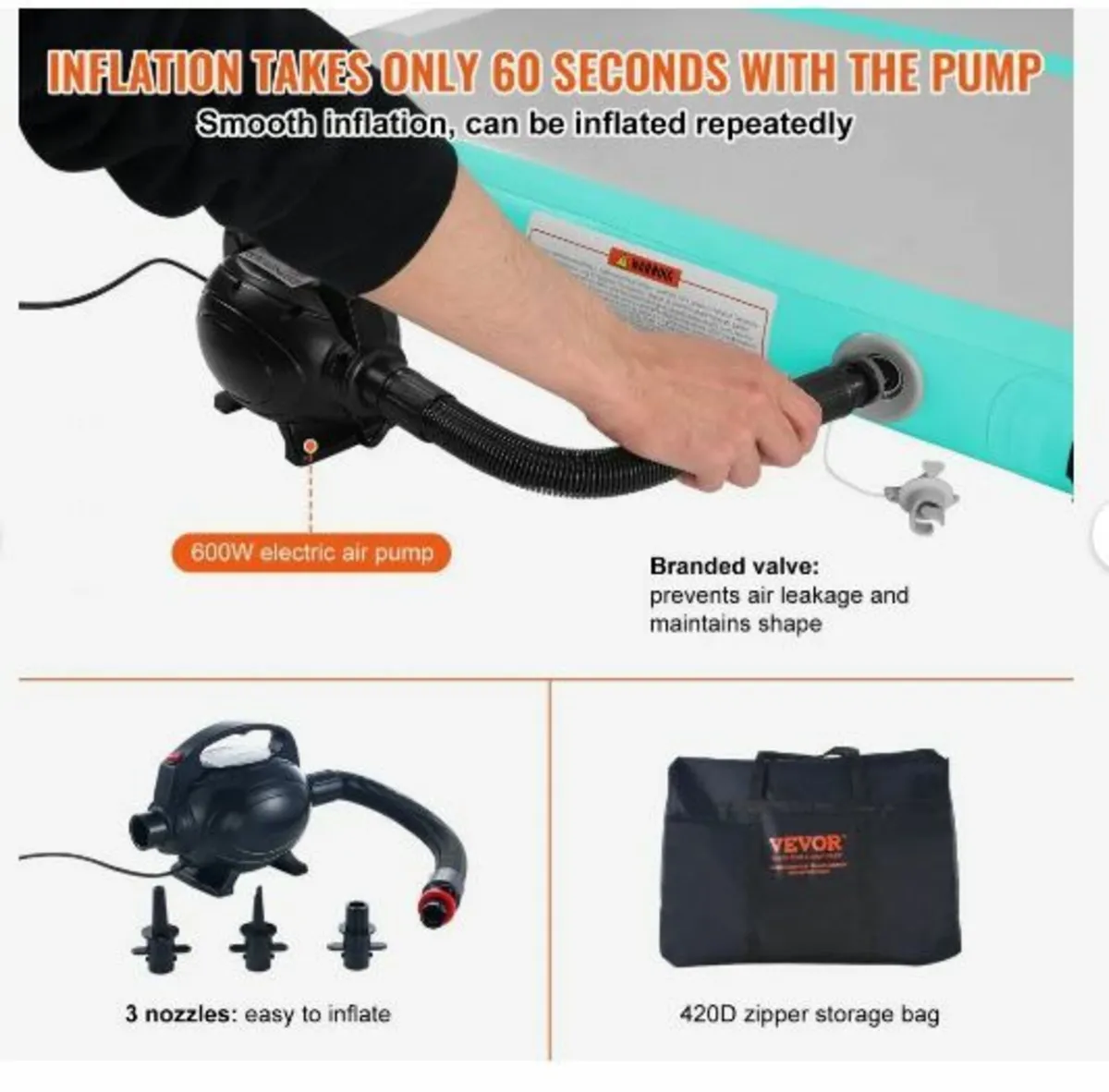 6.1 m Air Track Inflatable Training Tumbling - Image 4