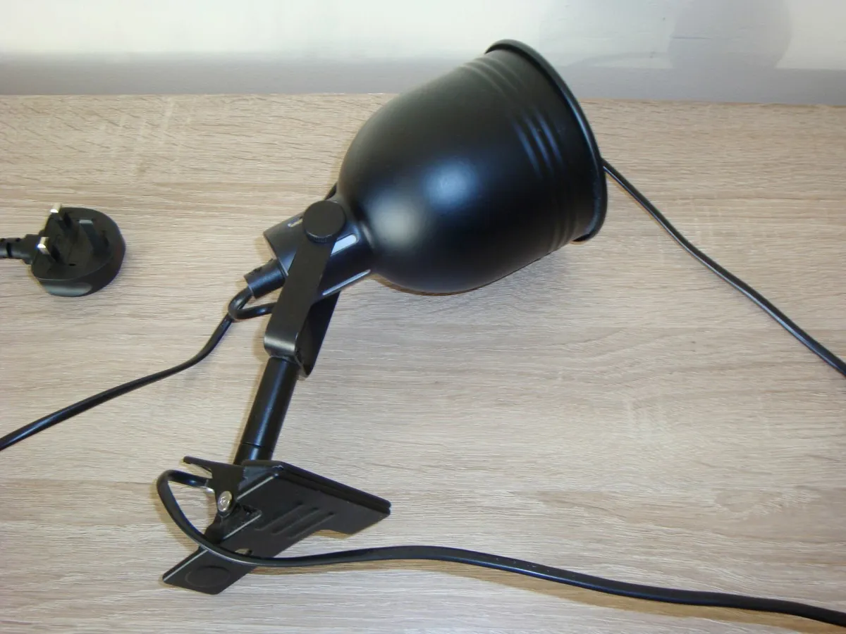 Clamp lamp - BLACK - Image 1