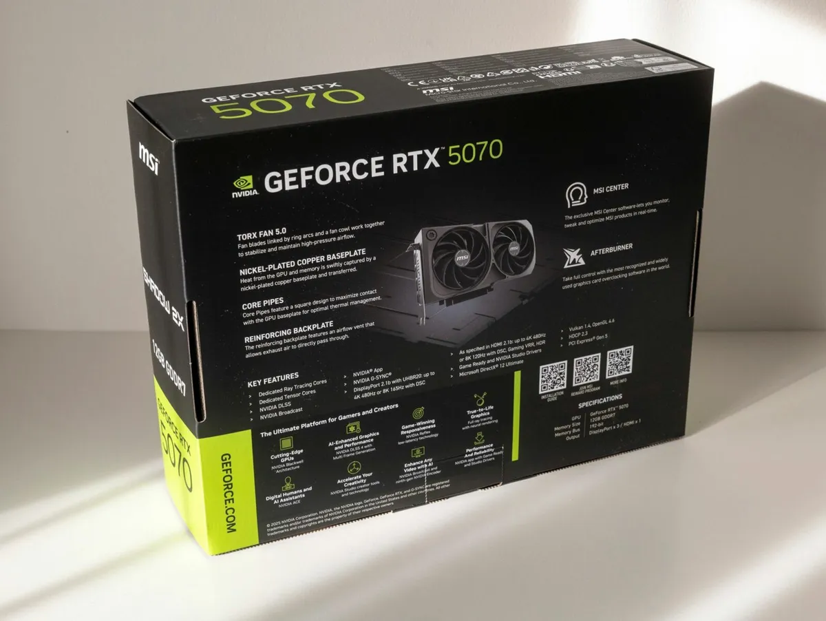MSI NVidia GeForce RTX 5070 12GB NEW - Image 2