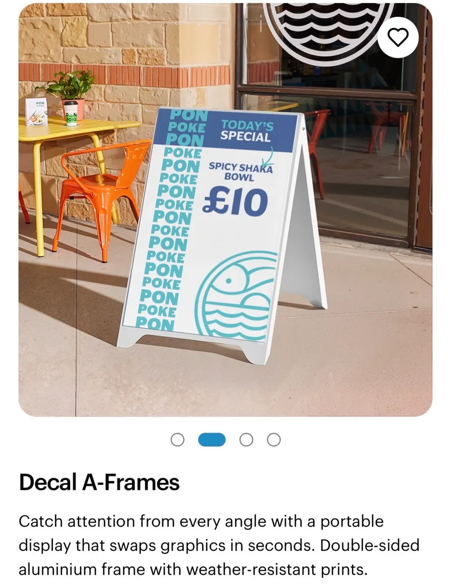 Outdoor Sign/Frame for promotion - Image 4