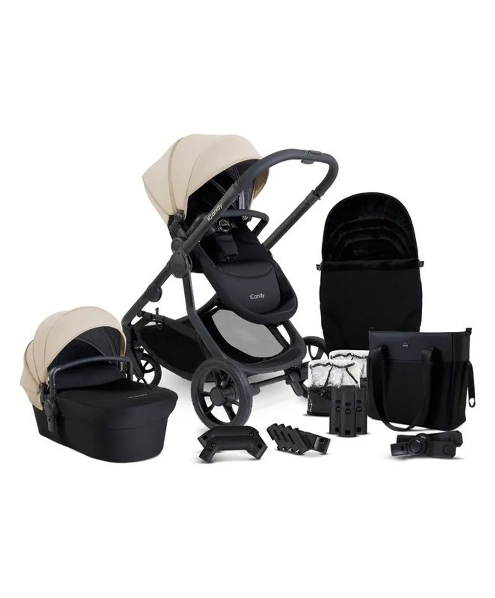 Icandy orange 4 double pushchair bundle - Image 1