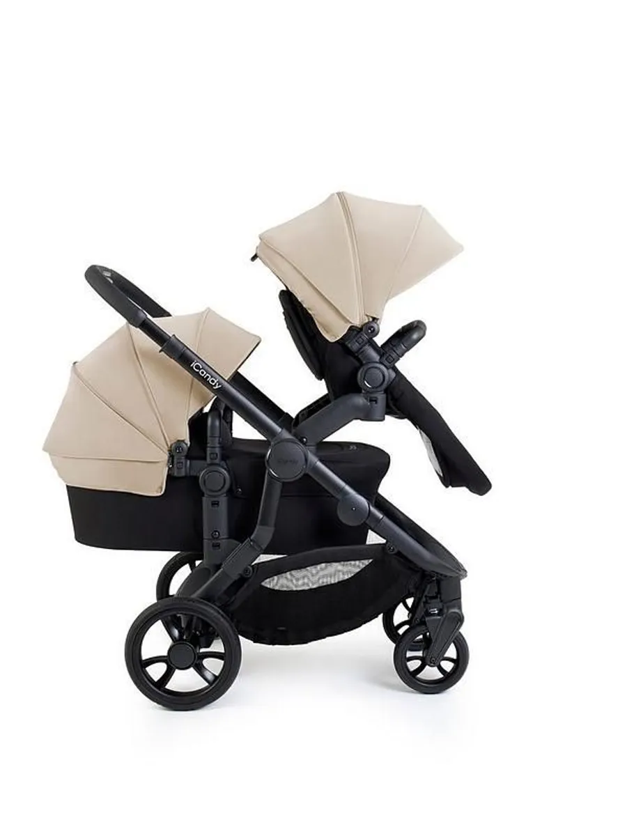 Icandy orange 4 double pushchair bundle - Image 2