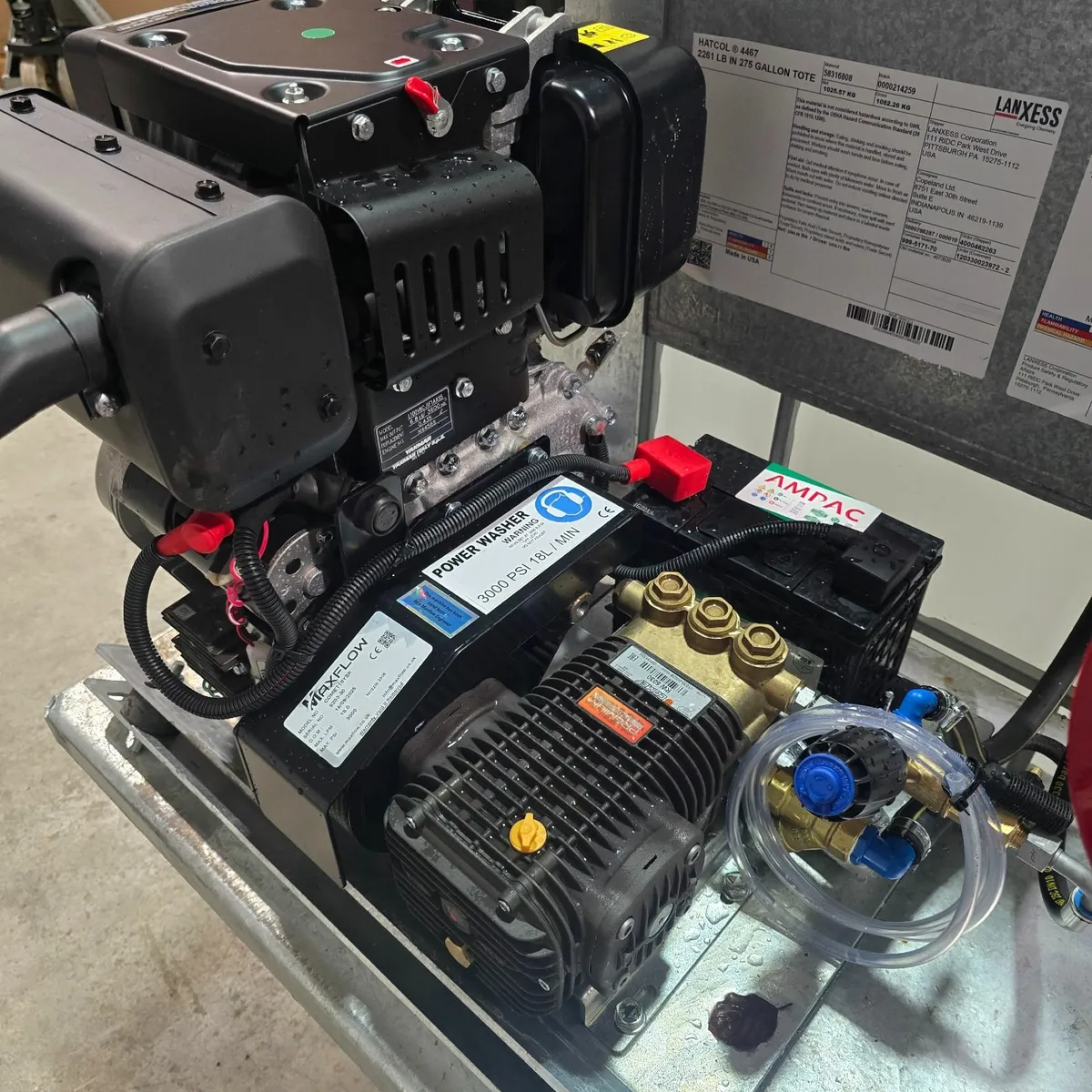 Mobile Yanmar Diesel Power Washer IBC Skid Unit - Image 4