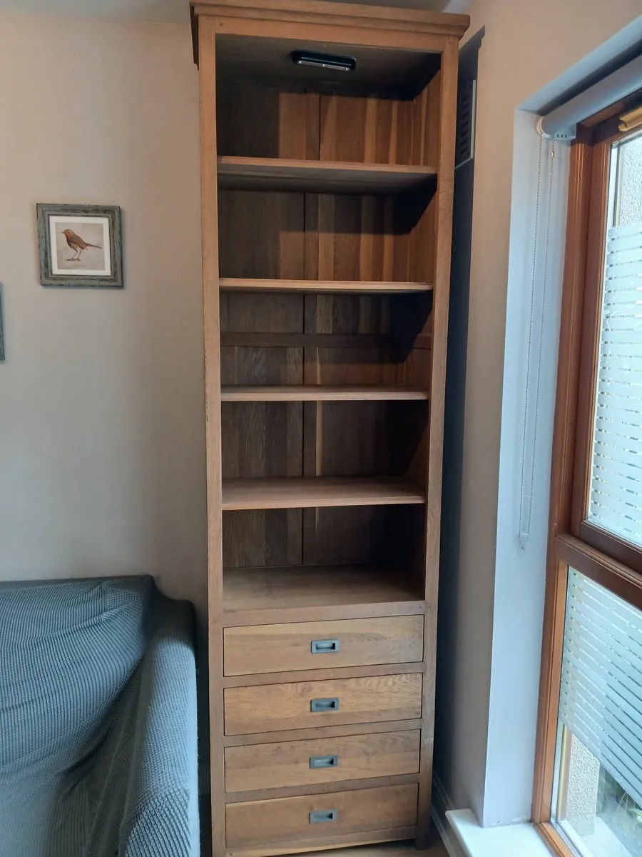 Book shelf steamed solid oak, modern design