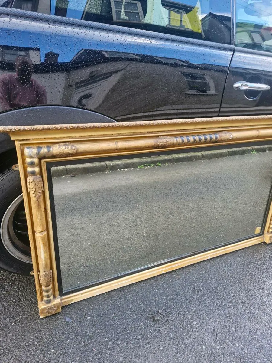 19th Century Gilt Overmantle Mirror - Image 1