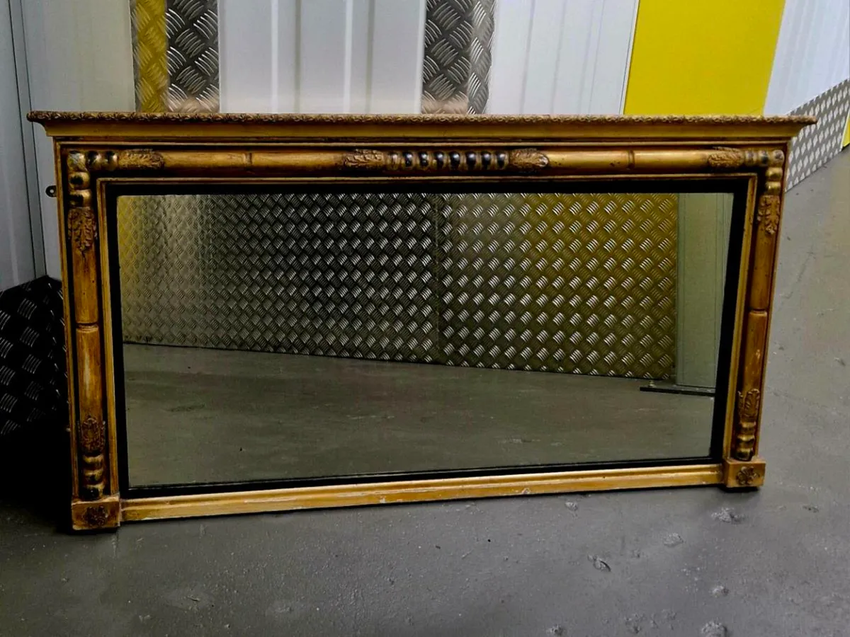 19th Century Gilt Overmantle Mirror - Image 2