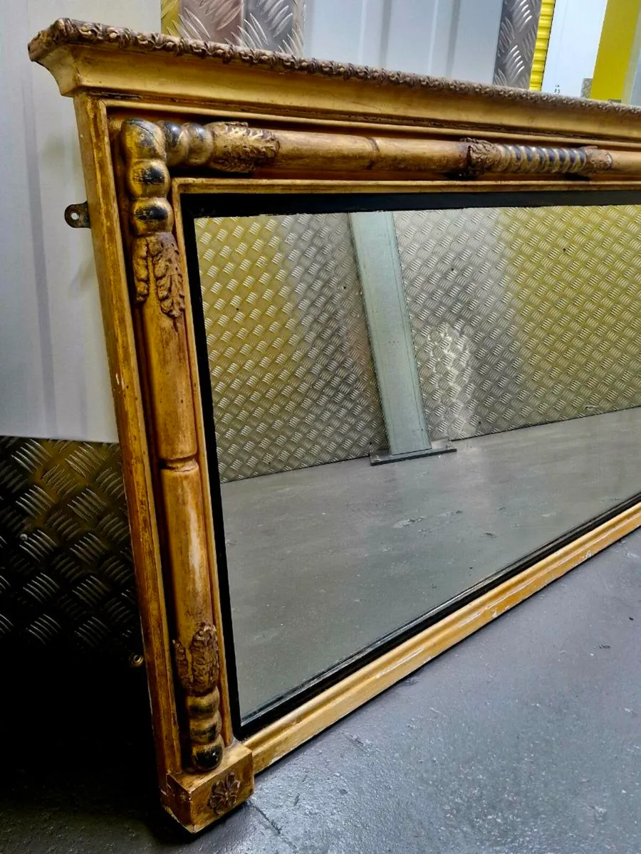19th Century Gilt Overmantle Mirror - Image 3