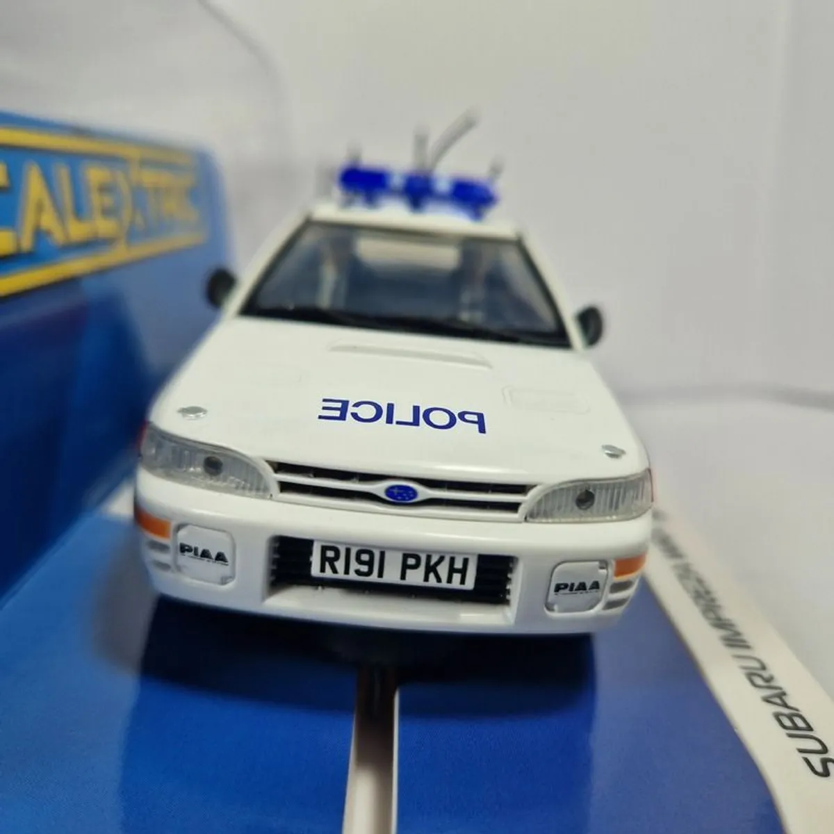 Scalextric Subaru Impreza WRX Police Slot Car  ( C4429 classic street ) - Image 4