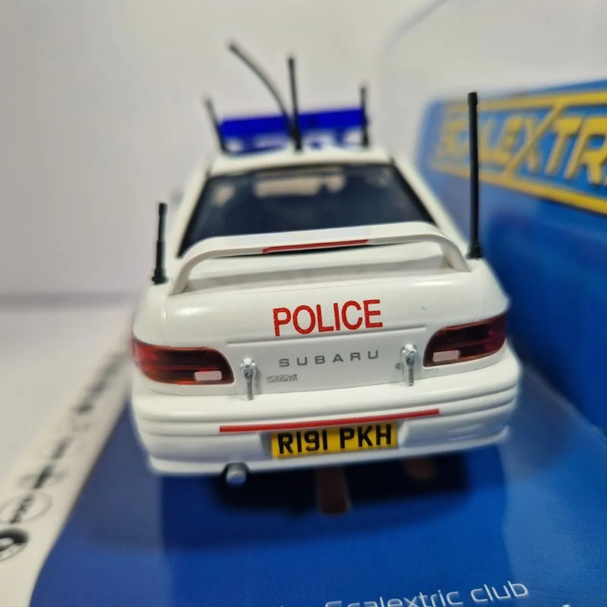 Scalextric Subaru Impreza WRX Police Slot Car  ( C4429 classic street ) - Image 3