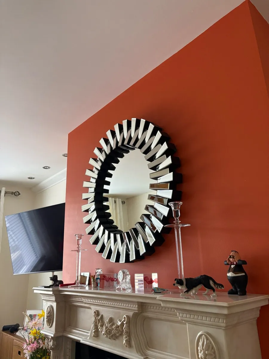 M&S Italian over mental round mirror - Image 1