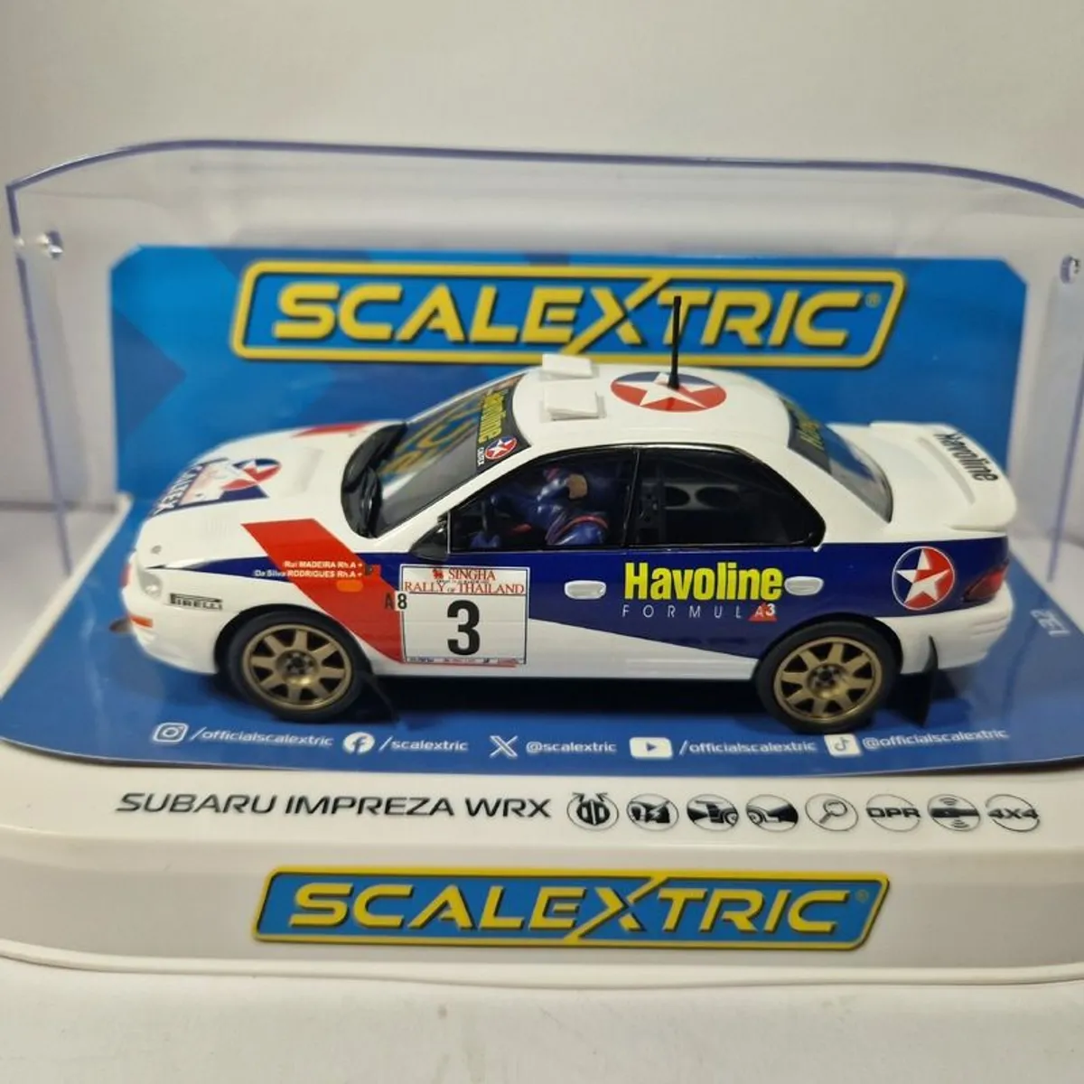 Scalextric Subaru Impreza WRX 1997 Rally Slot Car ( C4657 classic WRC ) - Image 1