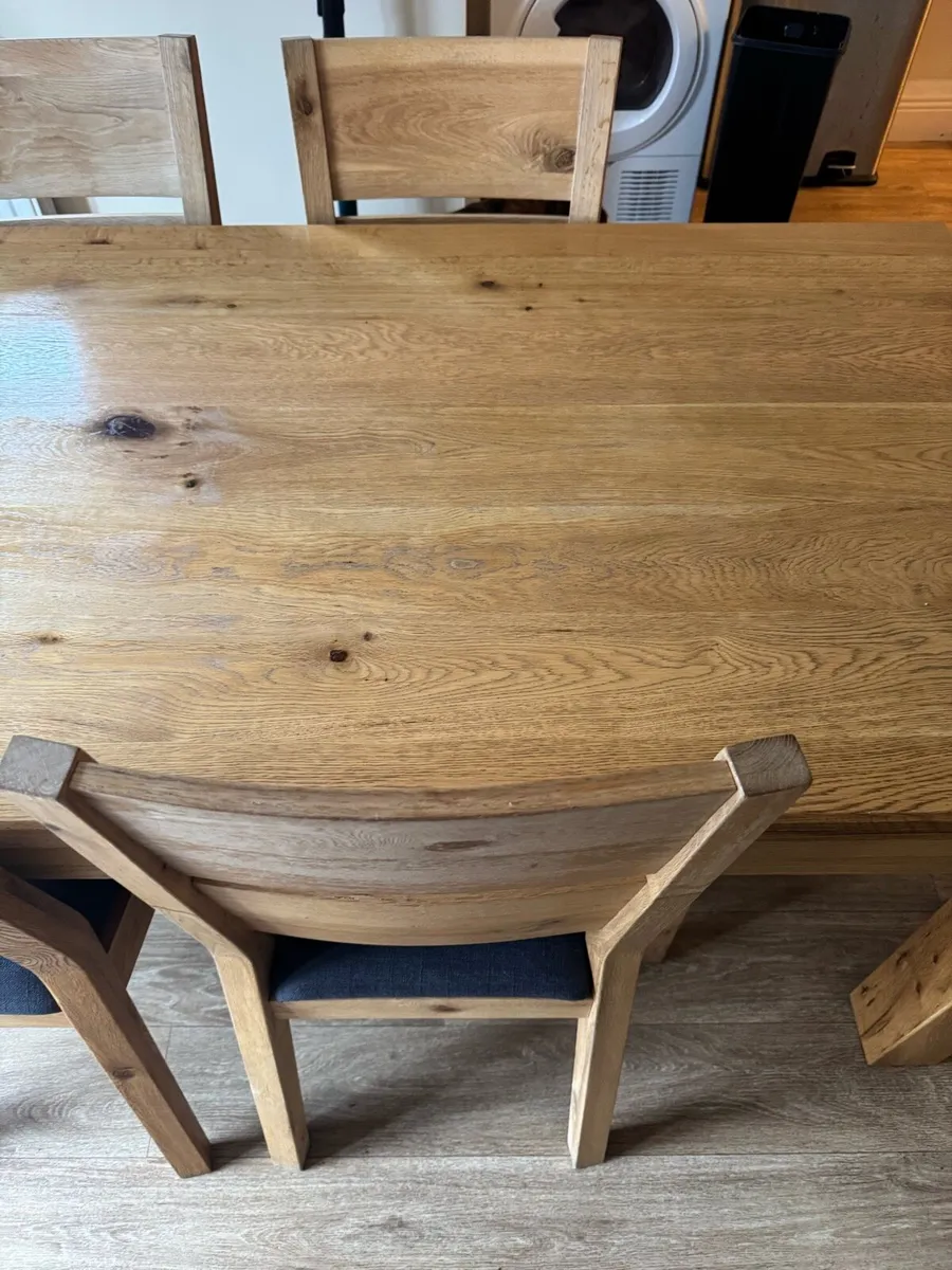 Kitchen table & 6 chairs - Image 2