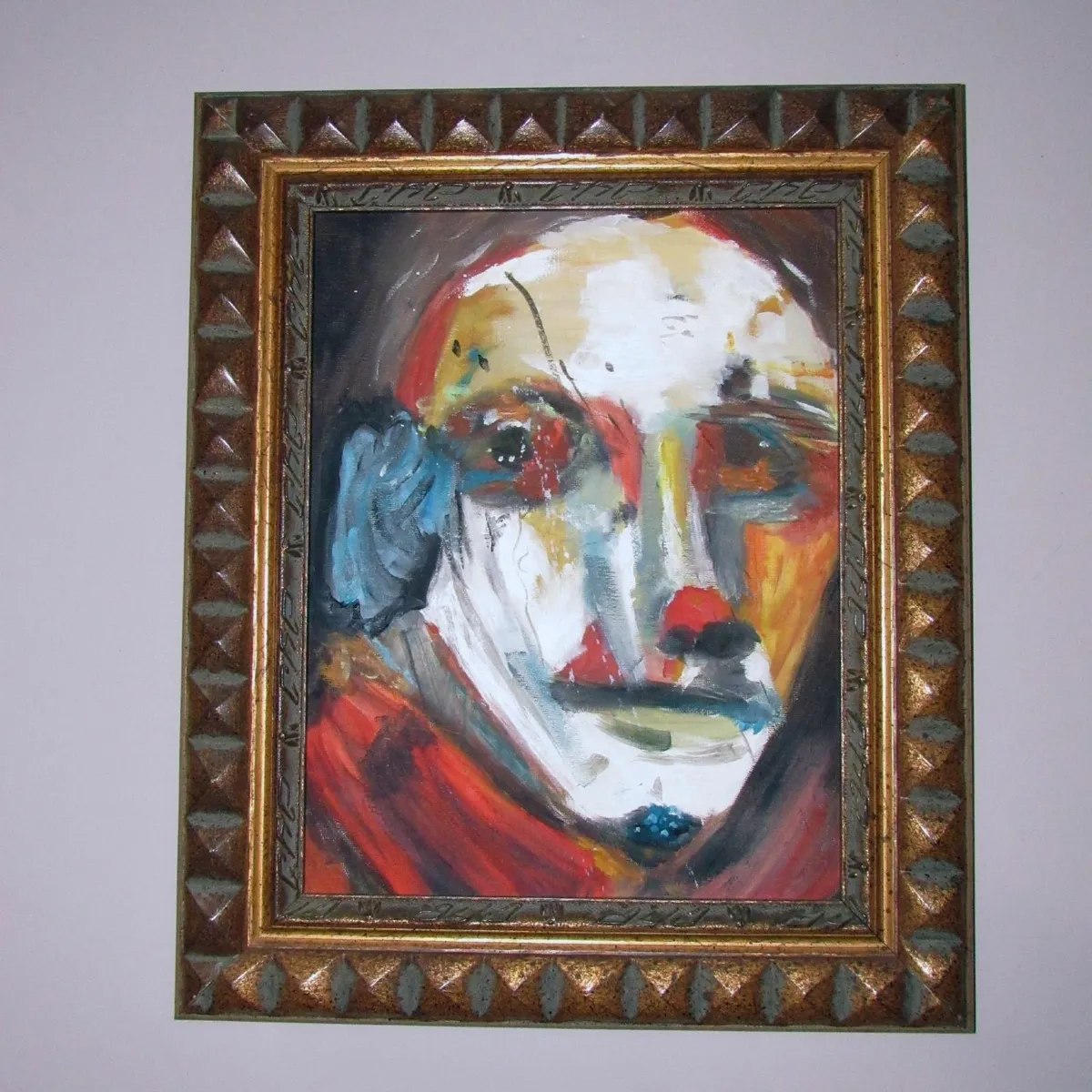 Set of three Original Framed Acrylic Portraits - Image 2