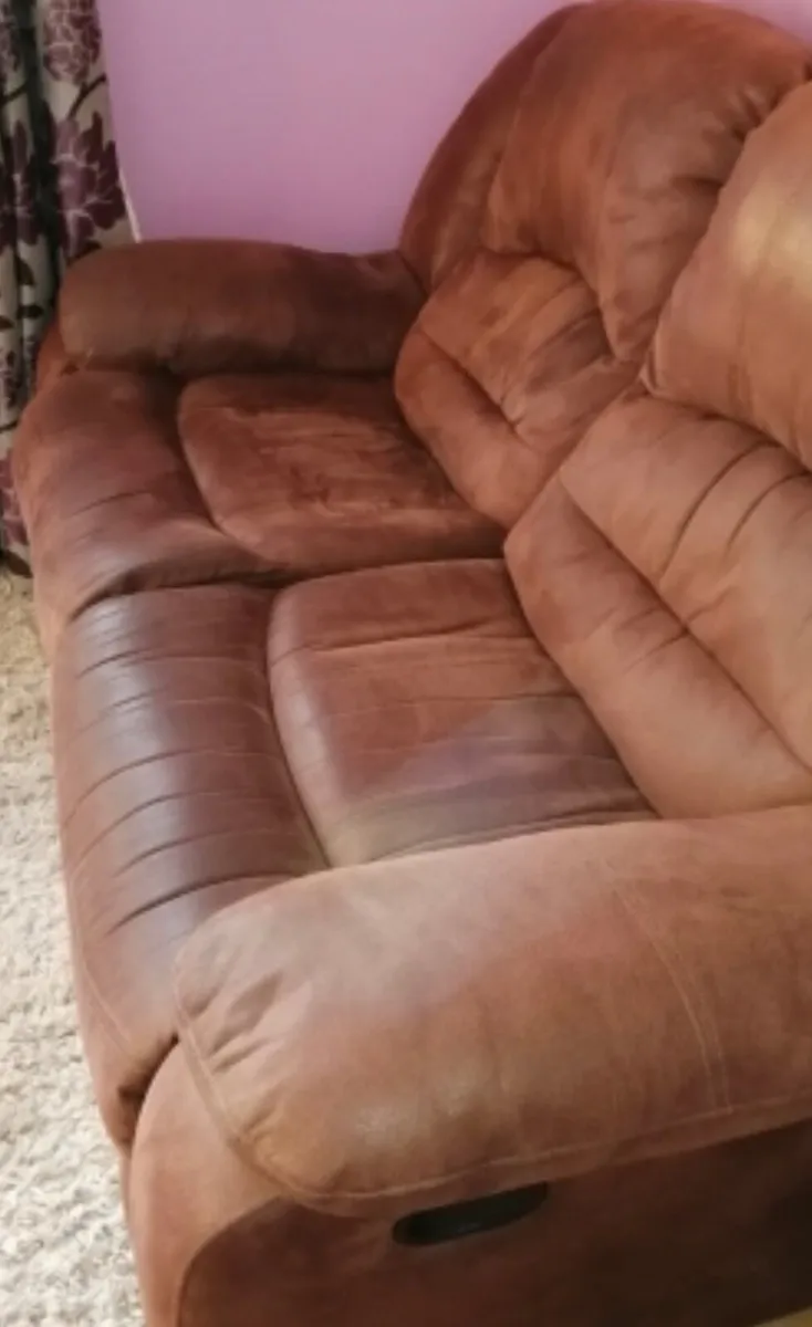 3 seater & 2 seater recliner sofa - Image 1