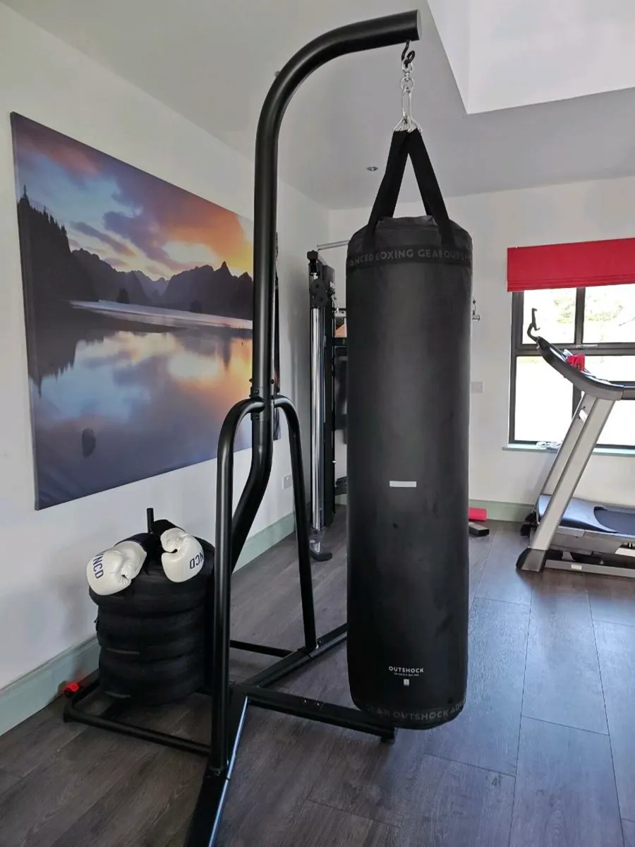 Boxing bag, stand & counter weight bags - Image 1
