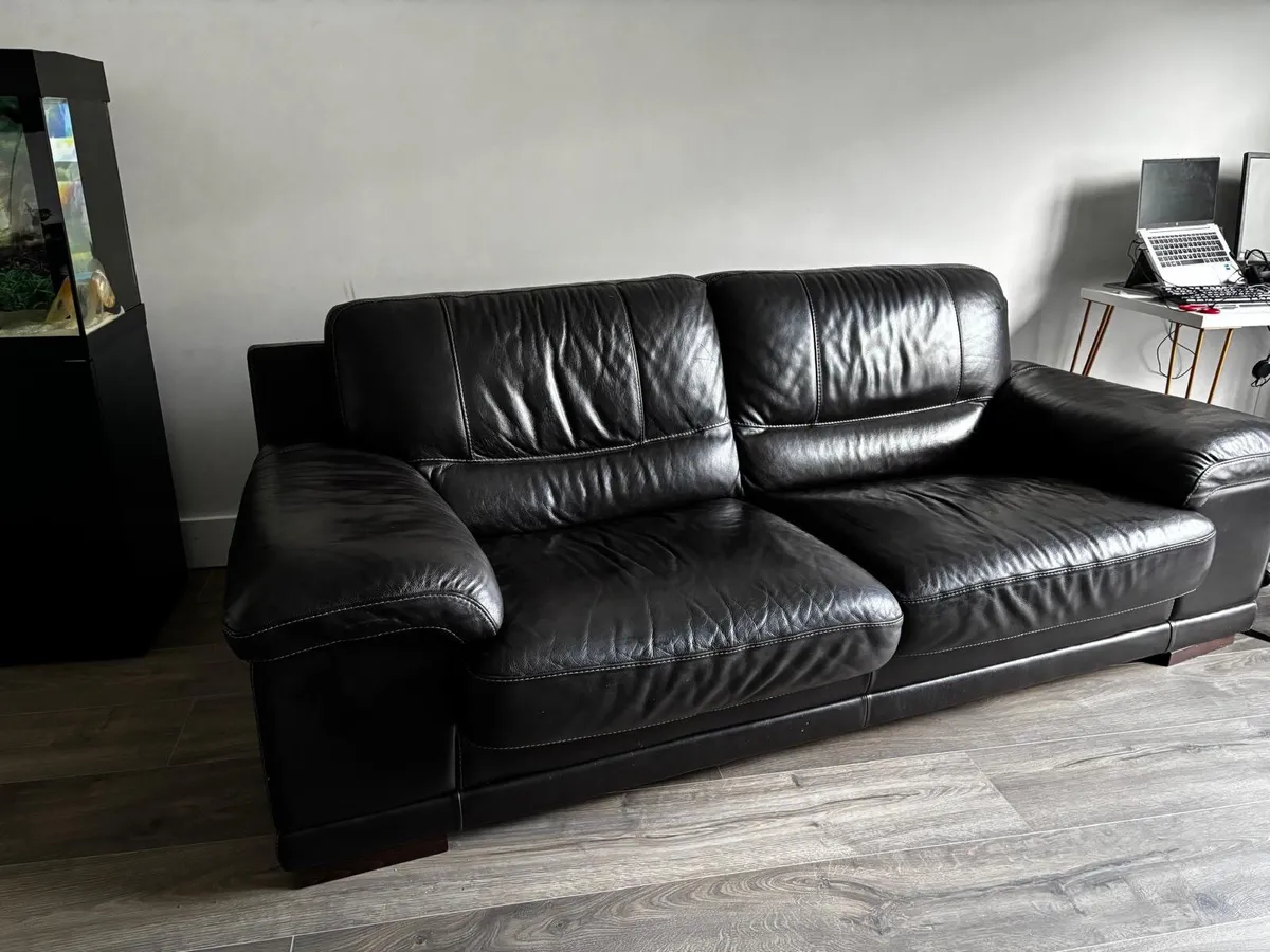 Marinelli Italian Leather Sofa - Image 3