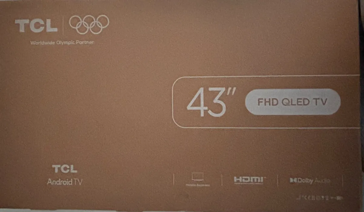 TCL 43” FHD QLED Android TV - Still Boxed - Image 2