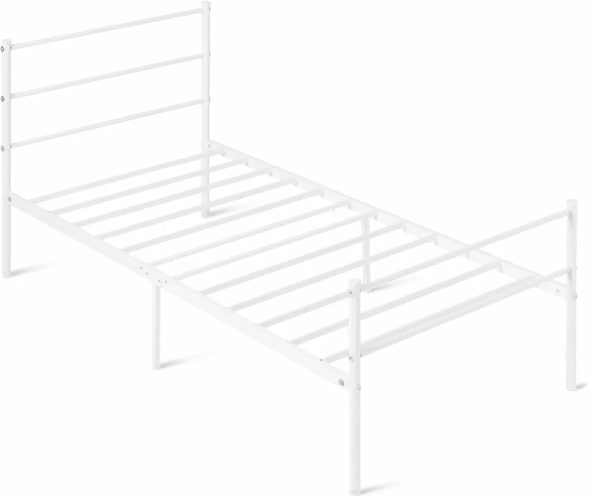 Bed Frame with Headboard Non-Slip Steel Slats - Image 1