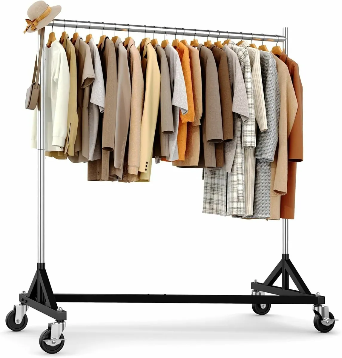 Commercial Heavy Duty Clothing Rack - Z Base - Image 1