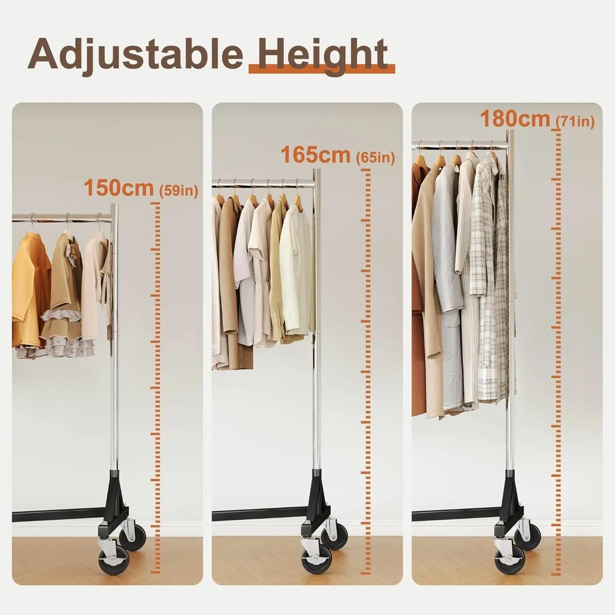 Commercial Heavy Duty Clothing Rack - Z Base - Image 3