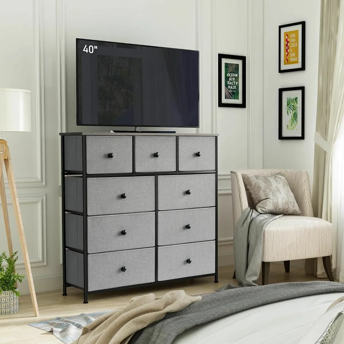 Chest of Drawer Bedroom 9 Drawers Dresser with - Image 2