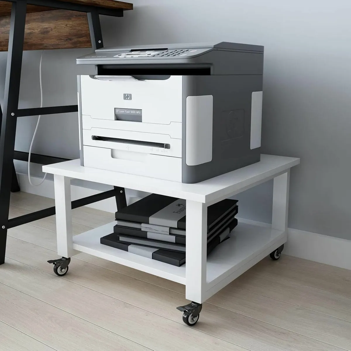 2-Tier Movable Laser Printer Copier Stand Cart - Image 1