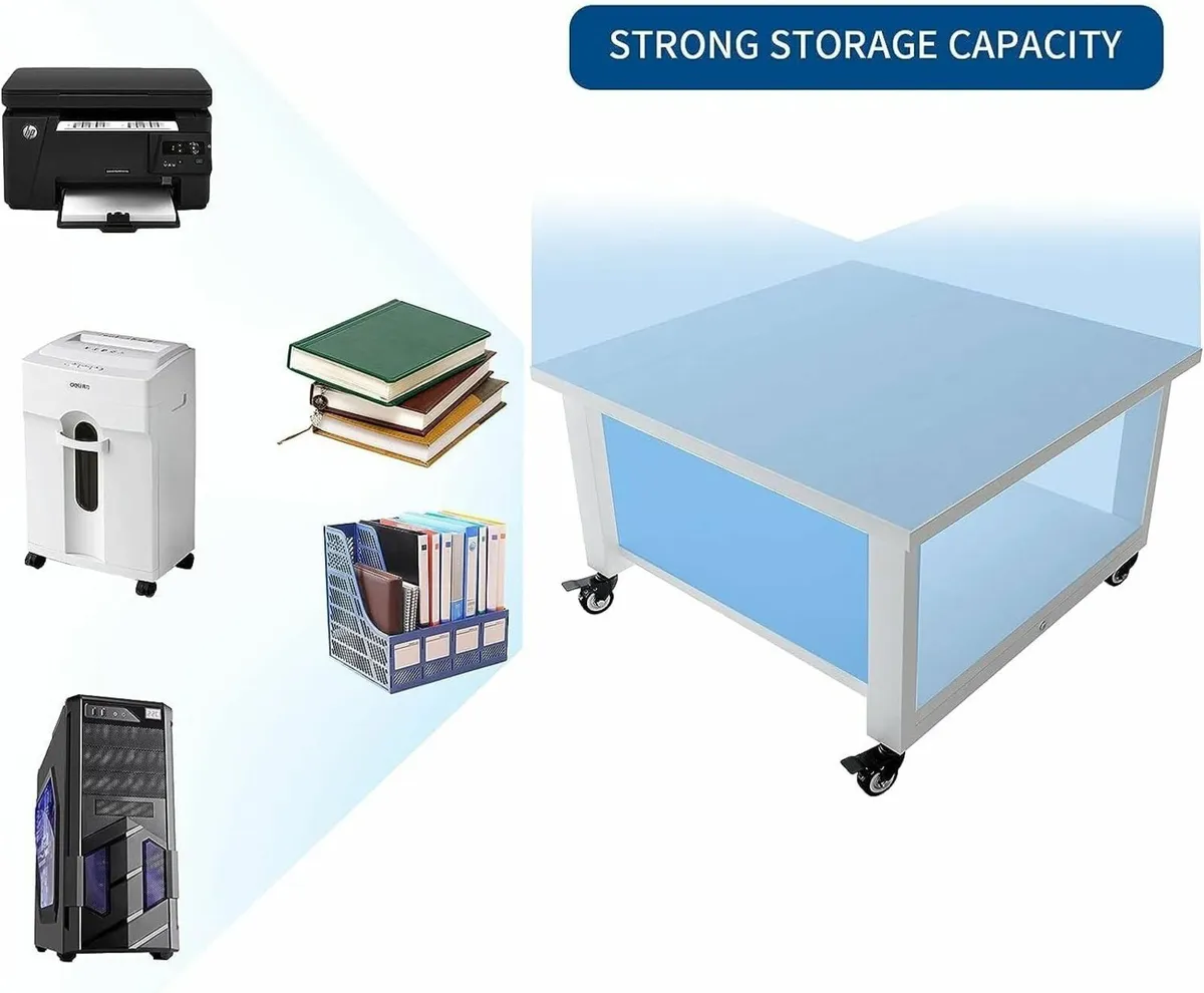 2-Tier Movable Laser Printer Copier Stand Cart - Image 4