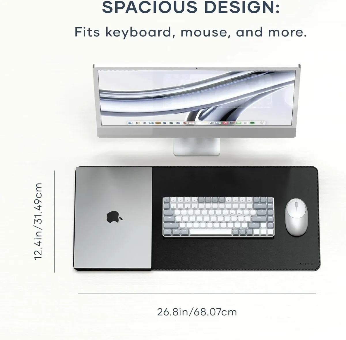 Synthetic Material (PU) Desk Mat Large Mouse Pad - Image 3