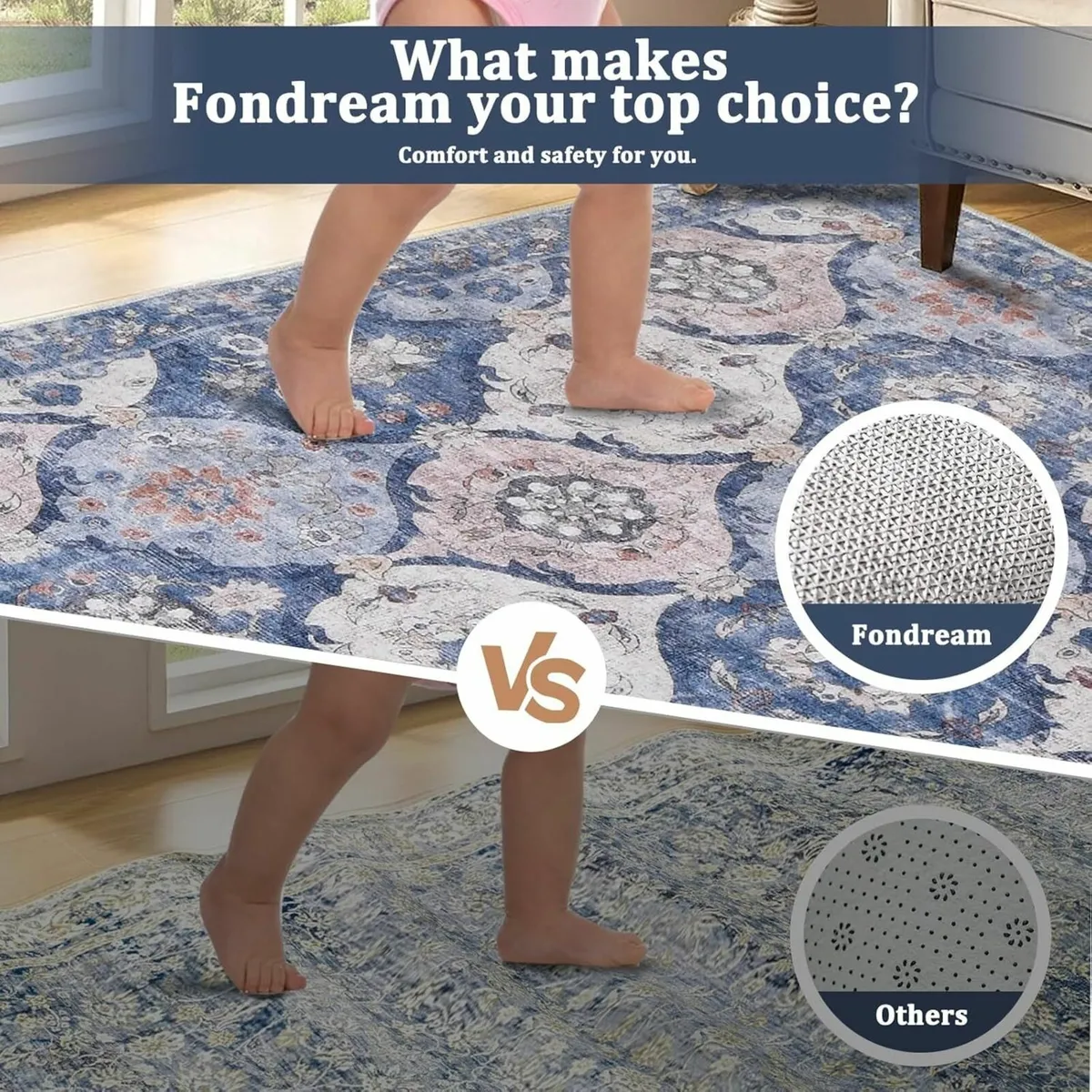 Large Rugs for Living Room 160x230cm Machine - Image 3