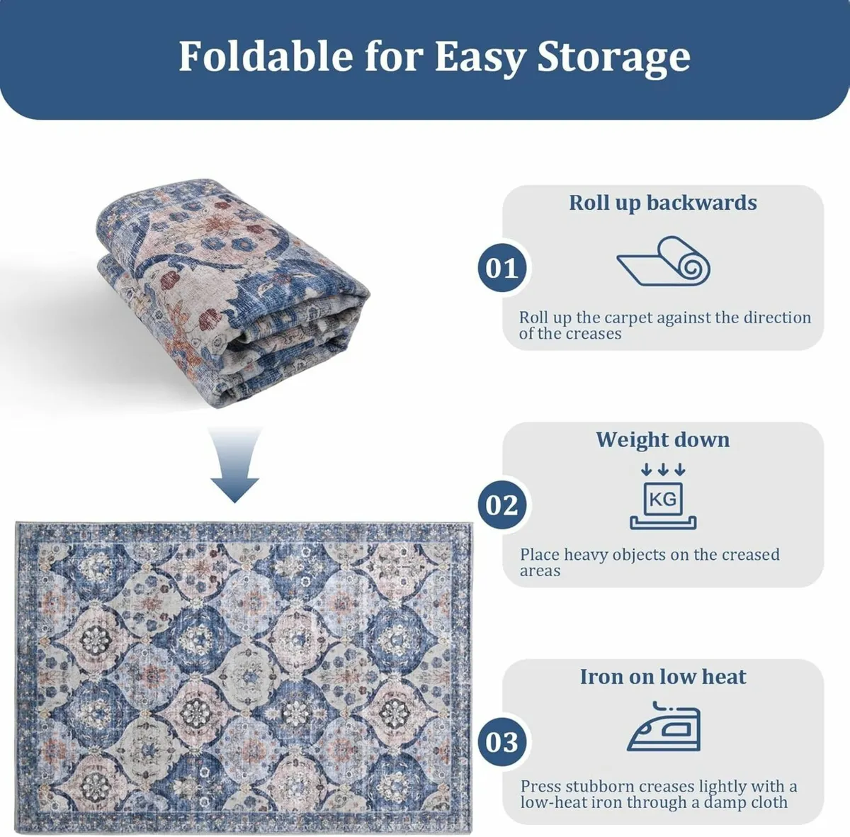 Large Rugs for Living Room 160x230cm Machine - Image 4