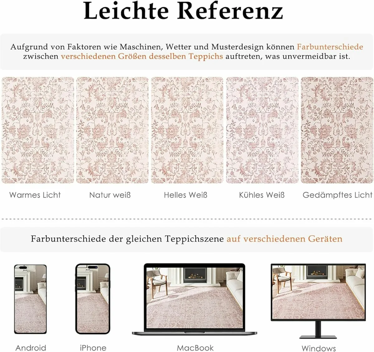 Vintage Pink Rugs Living Room Washable Non Slip - Image 2