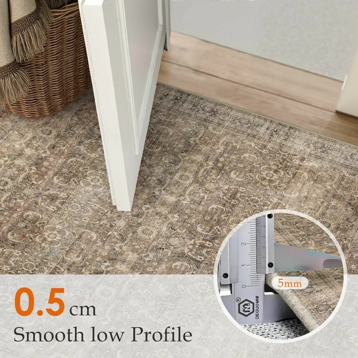 Living Room Area Rug 200x300cm Machine Washable - Image 3