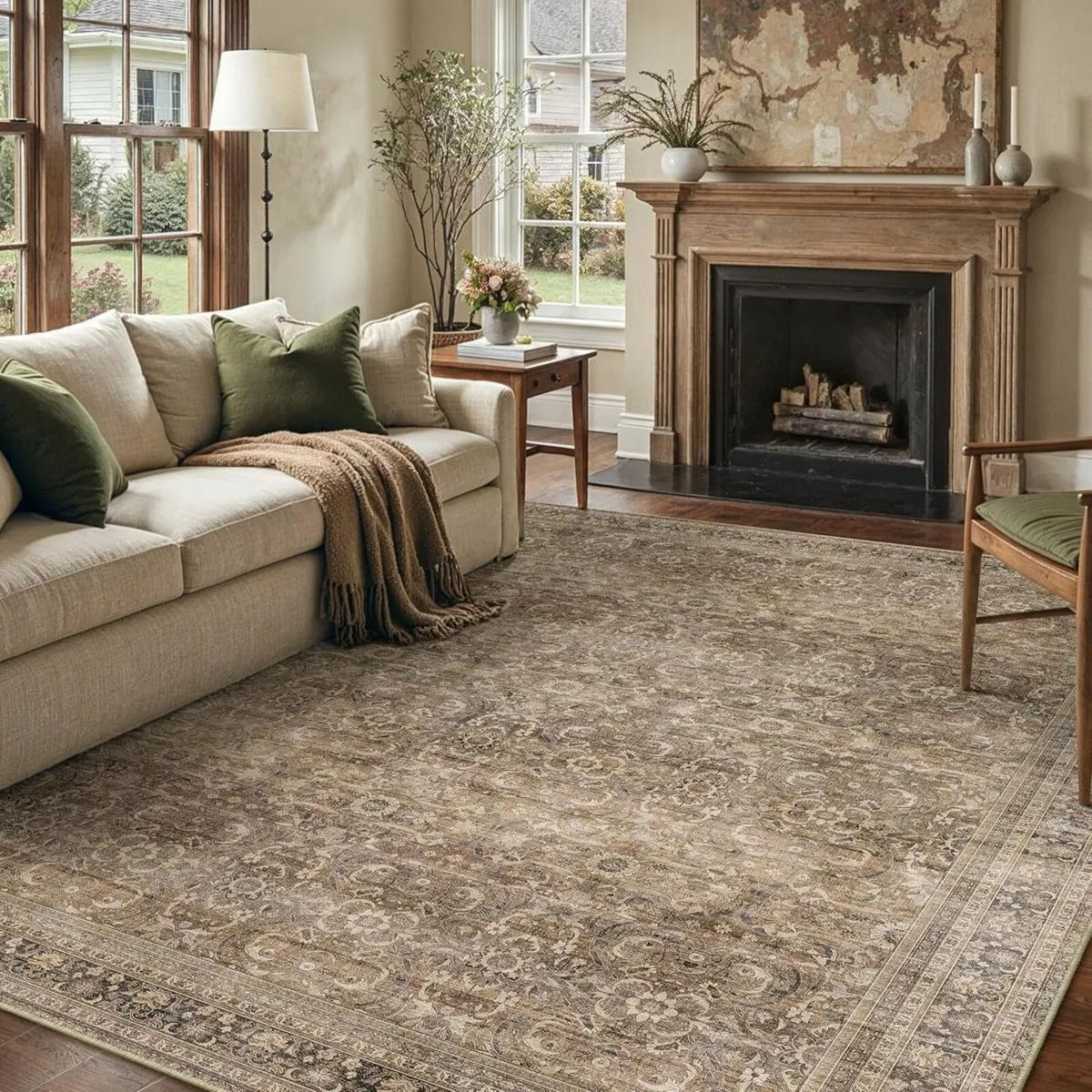 Living Room Area Rug 200x300cm Machine Washable - Image 4