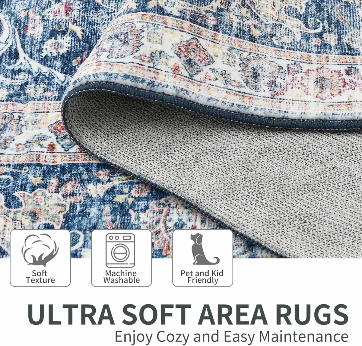 Rugs Living Room Large 160x230 cm Boho Vintage - Image 4