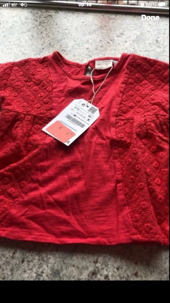 Girls BNWT top 9/12 mths €3 - Image 2