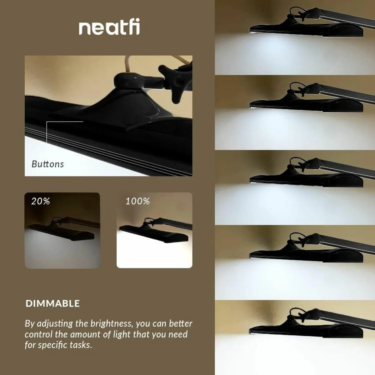 LED Desk Lamp 3 500 Lumens Light Modes Dimmable - Image 4