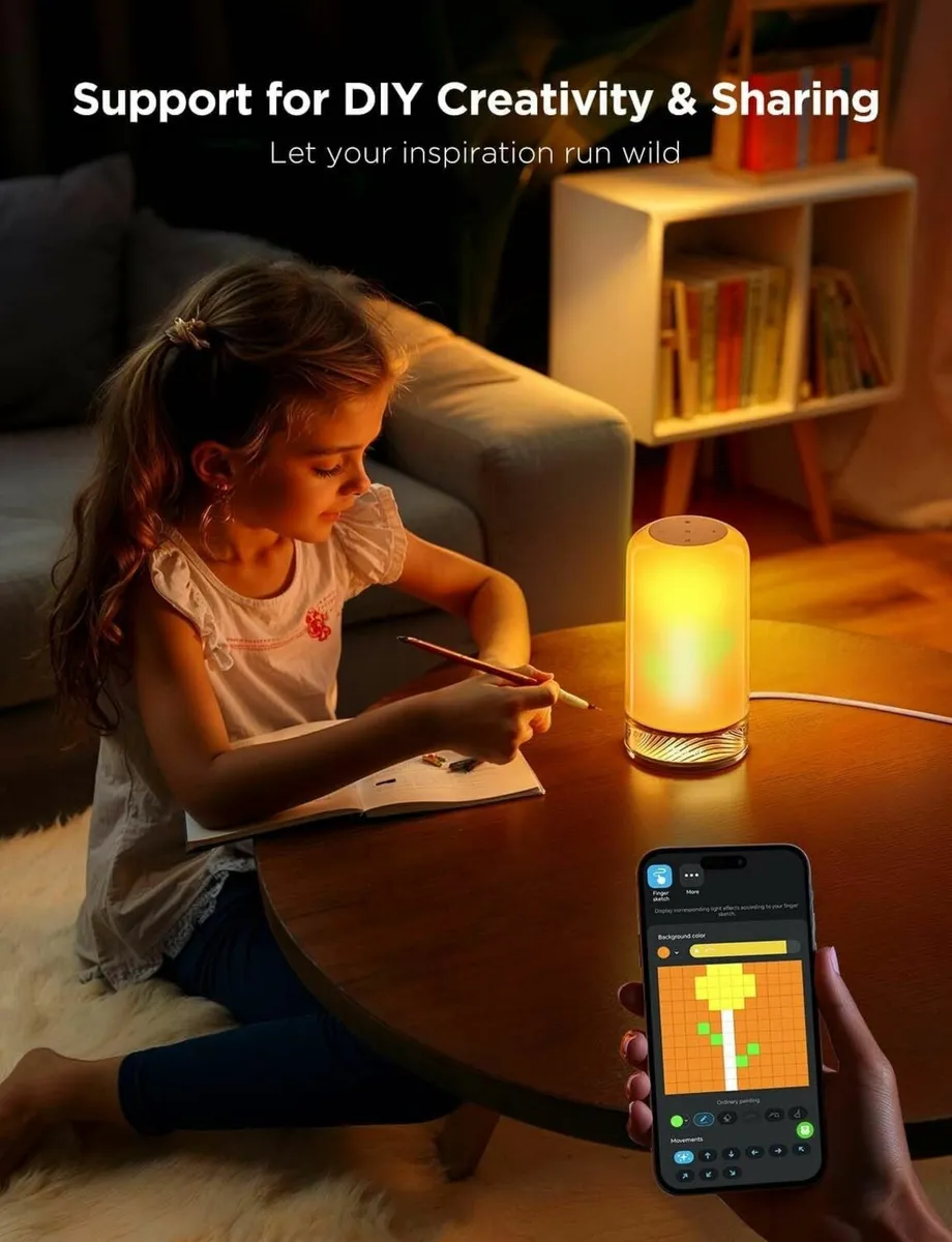 Bedside Touch Table Lamp Night Light Kids LED - Image 3
