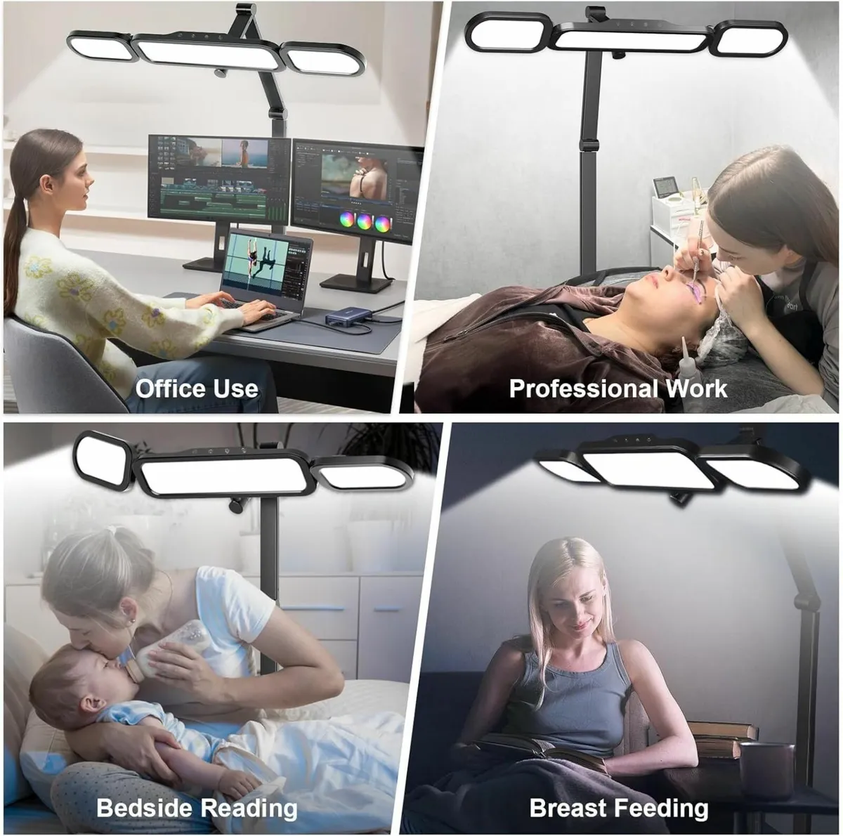 LED Desk Lamp with Clamp Adjustable Swing Arm - Image 2