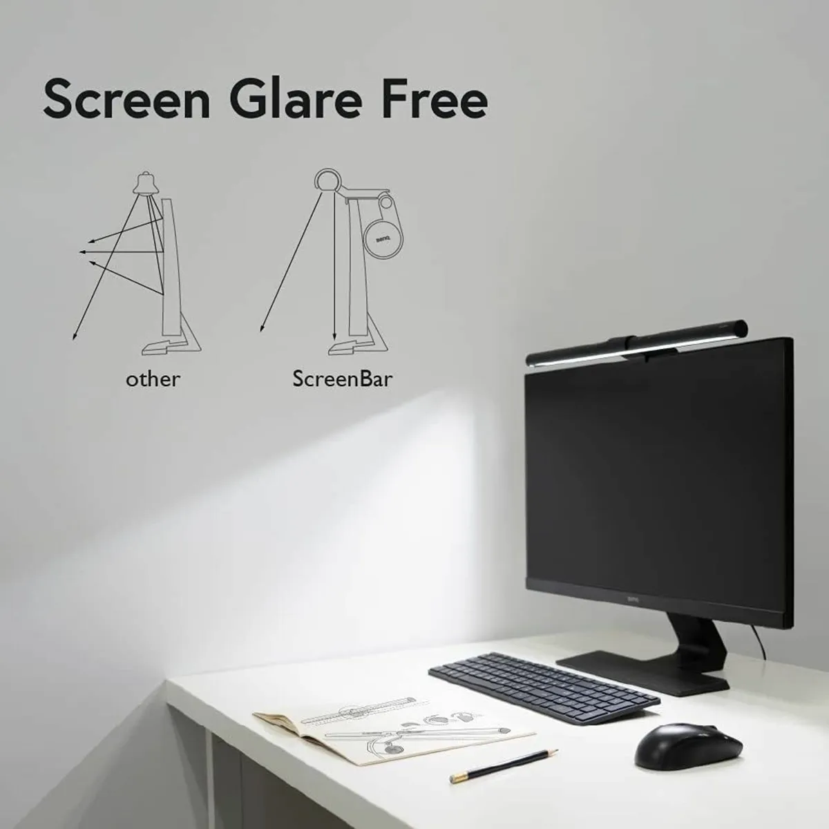 ScreenBar Monitor Light LED Bar with Auto Dimming - Image 4