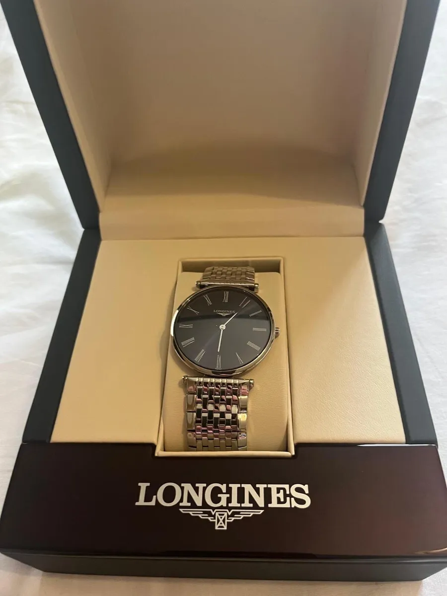 Men’s blue face longines watch - Image 1