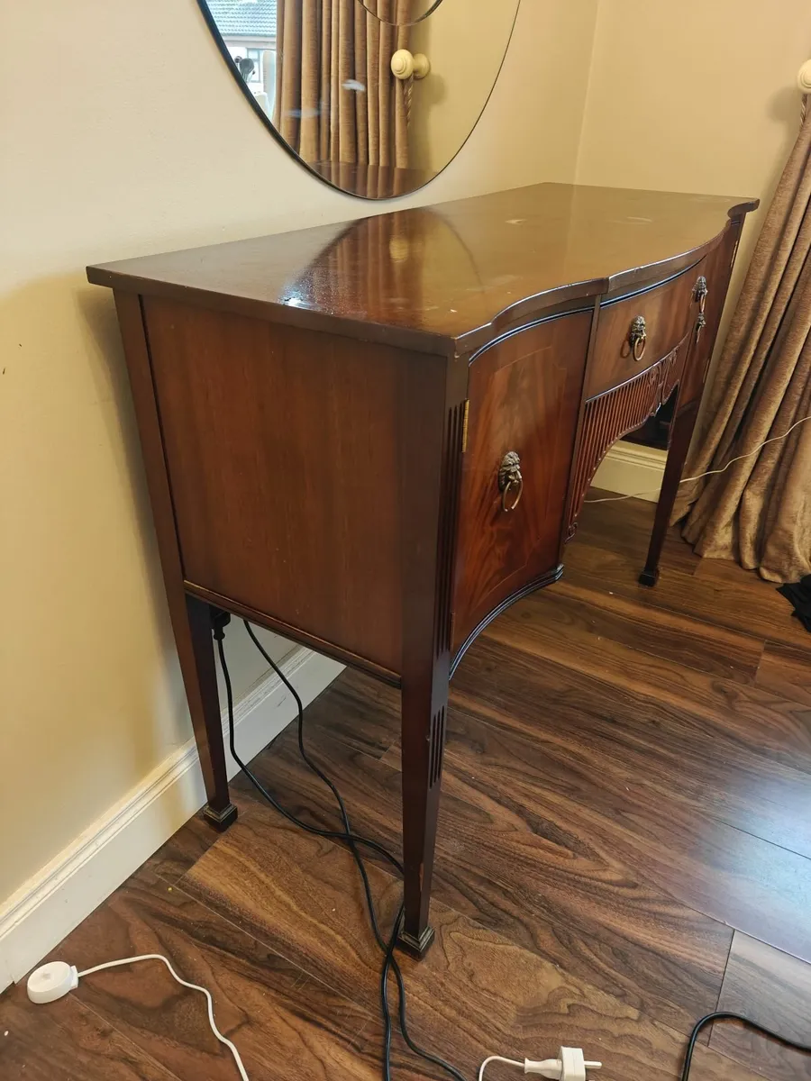 Antique mahogany inlaid sideboard - Image 4