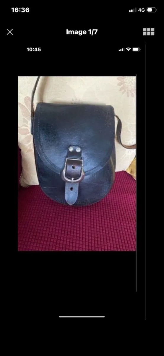 Vintage Leather Shoulder Bag - Image 2