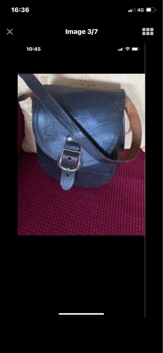 Vintage Leather Shoulder Bag - Image 3