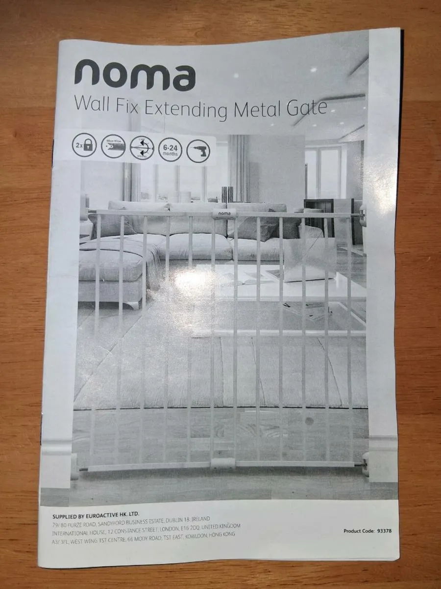 Noma Wall Fix Extending Gate - Image 2