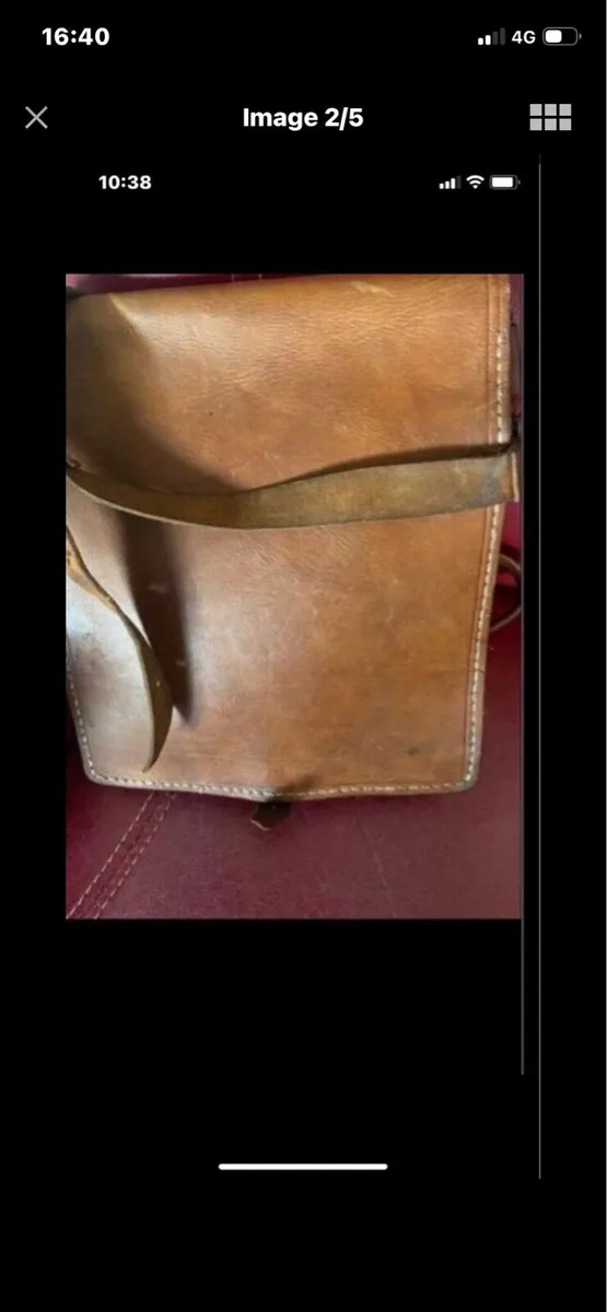 Vintage Leather Satchel - Image 2