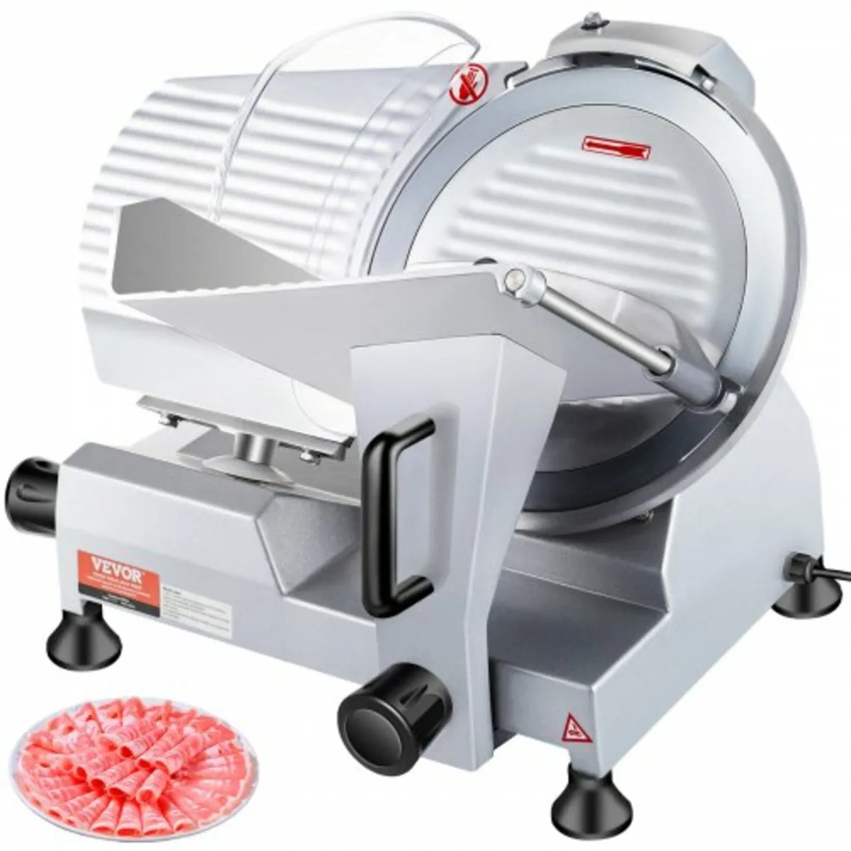 Meat Slicer, 240W Electric Deli Food Slicer, 10 in - Image 1