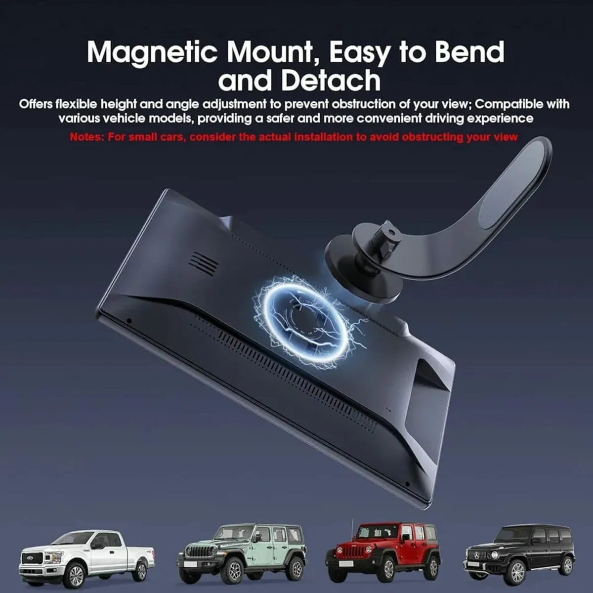 9'' Wireless Car Stereo with Apple Carplay & Andro - Image 3