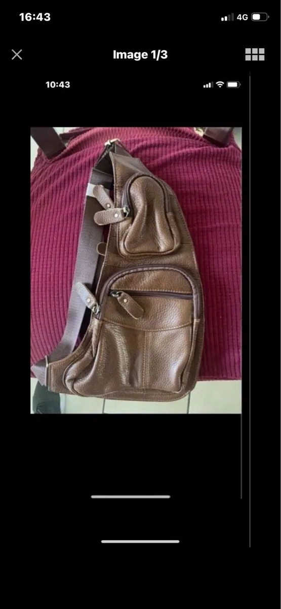 Ew Leather Shoulder/ Saddle bag - Image 1